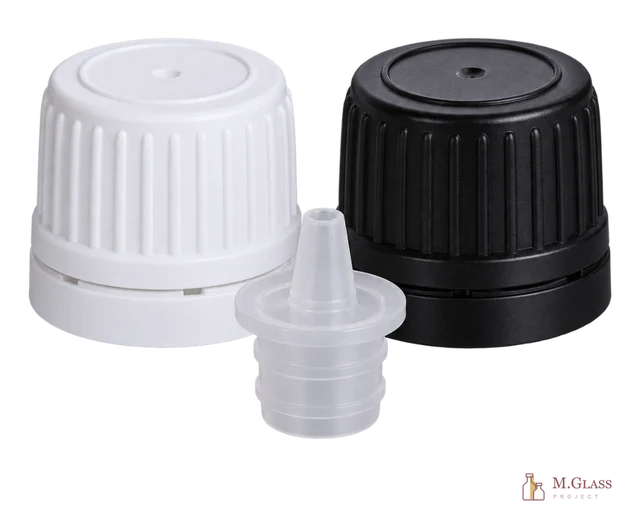 Bouchon DIN 18 avec insert compte-gouttes, réf. 770022+770011