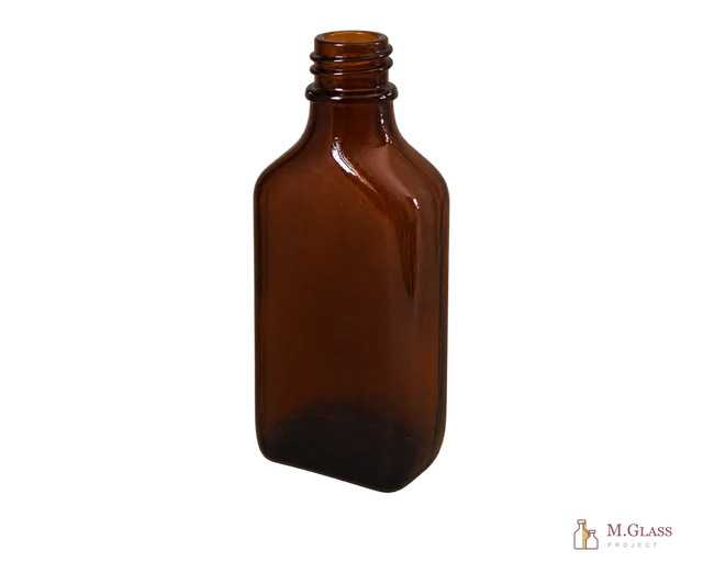 Flacon pharmaceutique plat 50 ml GL18, réf. FLN50-0607050