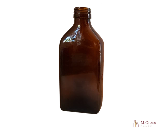 Flacon pharmaceutique plat 250 ml DIN28PP, réf. FLN250-0607250